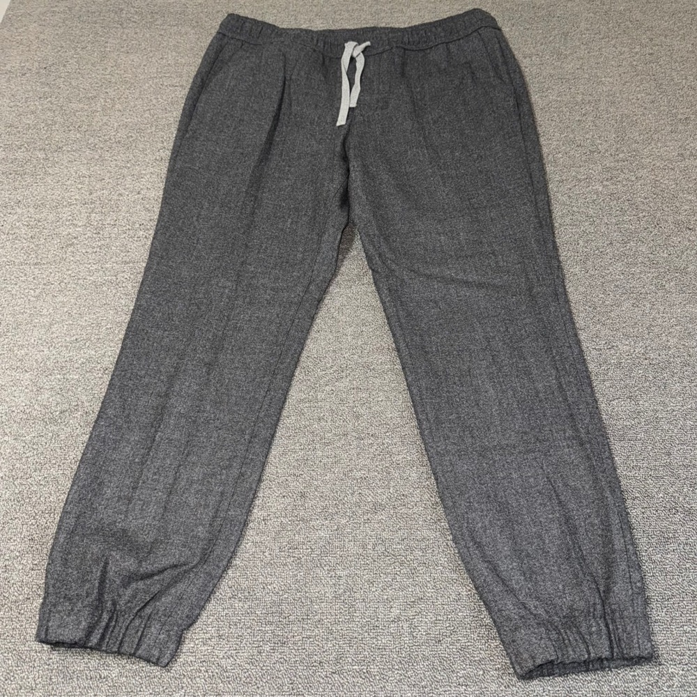 Banana Republic Mens 35x30 Modern Slim Fit Wool Joggers Charcoal Gray Pants